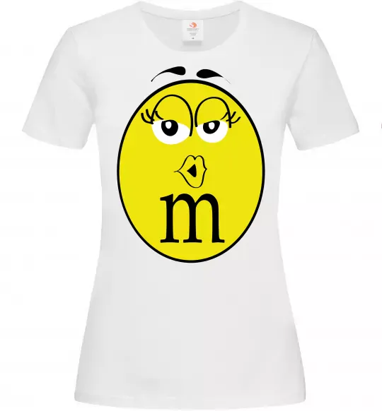 Женская футболка M&M'S GIRL Белый фото