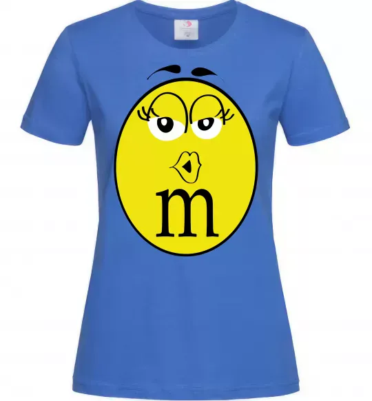 Женская футболка M&M'S GIRL Ярко-синий фото