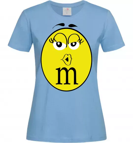 Женская футболка M&M'S GIRL Голубой фото