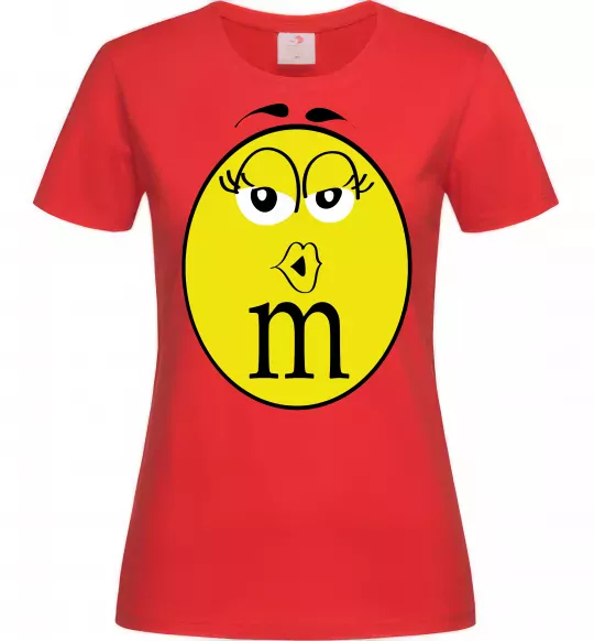 Женская футболка M&M'S GIRL Красный фото