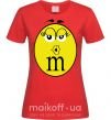 Жіноча футболка M&M'S GIRL Червоний фото