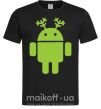 Чоловіча футболка New year Android Чорний фото