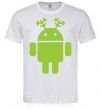 Чоловіча футболка New year Android Білий фото