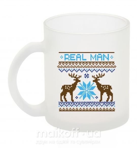Чашка стеклянная REAL MAN Фроузен фото