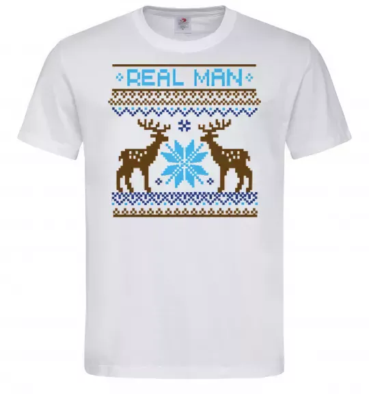Чоловіча футболка REAL MAN Білий фото