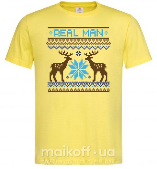 Мужская футболка REAL MAN Лимонный фото