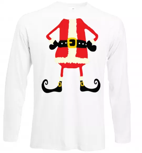Лонгслив Santa legs Белый фото