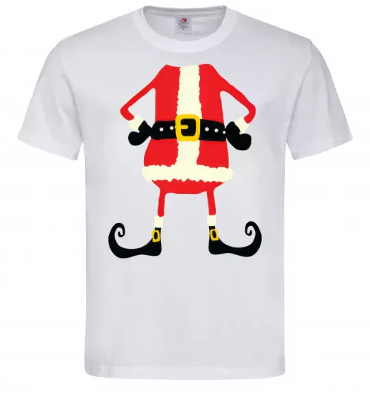 Мужская футболка Santa legs Белый фото