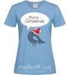 Жіноча футболка CHRISTMAS BIRD 2 Блакитний фото