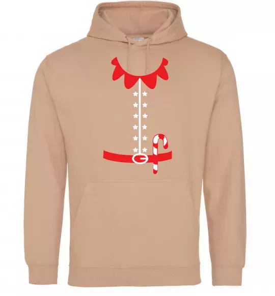 Чоловіча толстовка (худі) Костюм Ельфа Пісочний фото