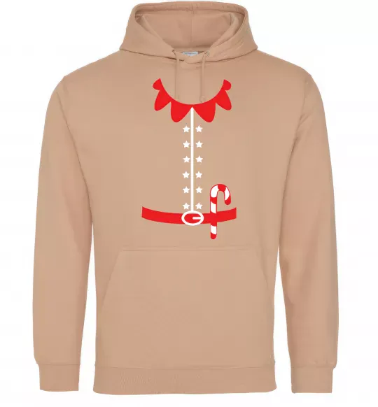 Женская толстовка (худи) Костюм Ельфа Песочный фото