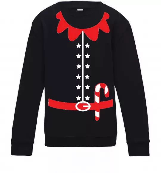 Детский Свитшот Костюм Ельфа Черный фото