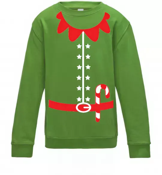 Детский Свитшот Костюм Ельфа Лаймовый фото