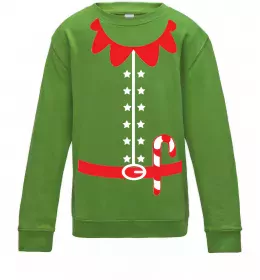 Дитячий світшот Костюм Ельфа Лаймовий фото