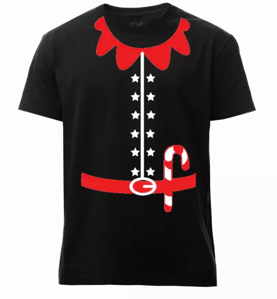 Мужская премиум футболка Костюм Ельфа Черный фото