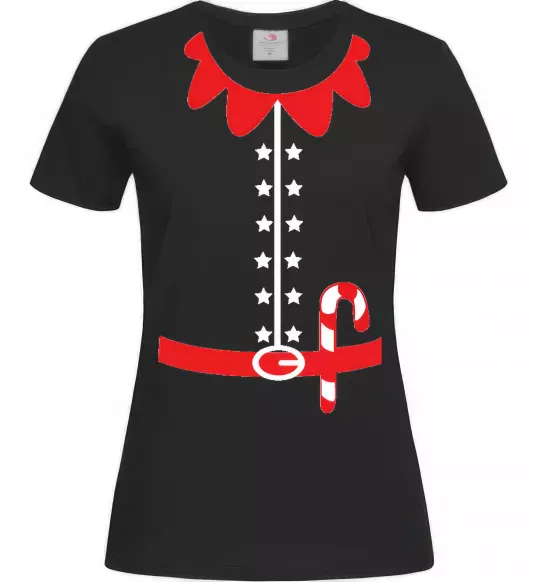 Женская футболка Костюм Ельфа Черный фото