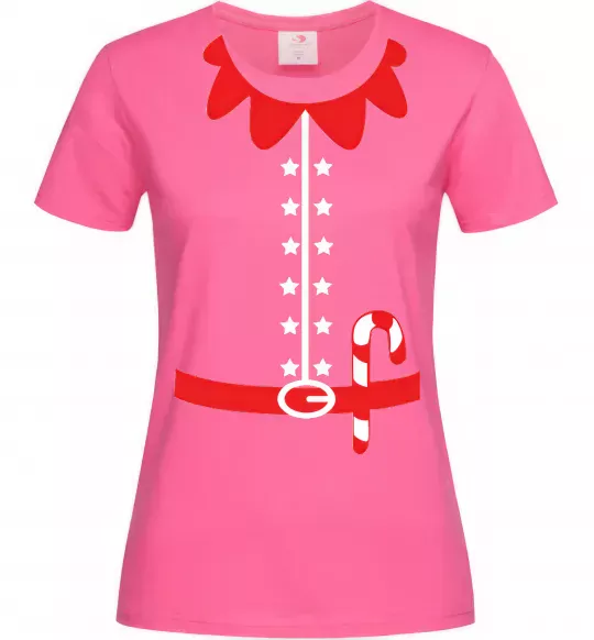 Женская футболка Костюм Ельфа Ярко-розовый фото