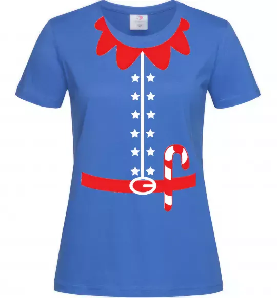 Женская футболка Костюм Ельфа Ярко-синий фото