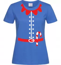 Женская футболка Костюм Ельфа Ярко-синий фото