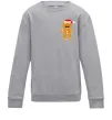 Детский Свитшот Новорічний Пряник ВИШИВКА Серый меланж фото