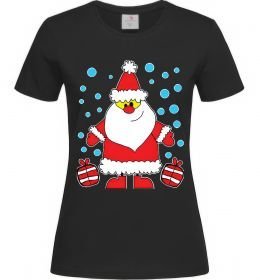 Жіноча футболка Дід Мороз з подарунком Жіноча футболка Дід Мороз з подарунком