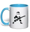 Чашка з кольоровою ручкою SANTA ROCK Блакитний Чашка з кольоровою ручкою SANTA ROCK Блакитний фото