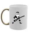 Чашка з кольоровою ручкою SANTA ROCK Золото Чашка з кольоровою ручкою SANTA ROCK Золото фото