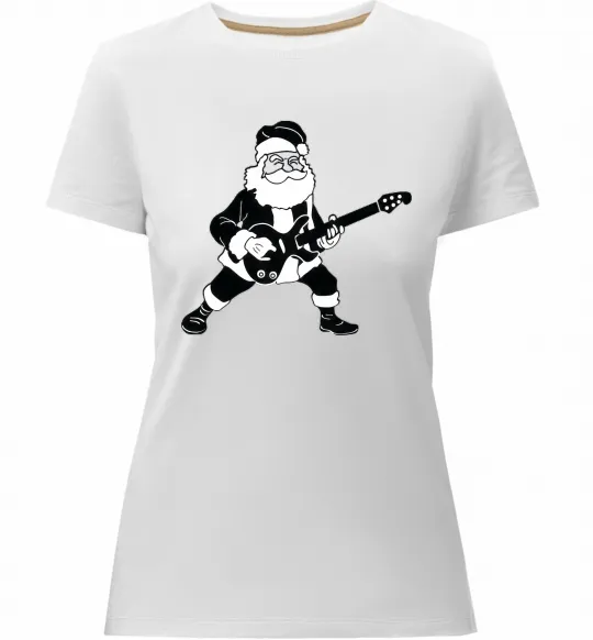 Жіноча преміум футболка SANTA ROCK Білий фото