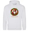 Мужская толстовка (худи) Santa peace Серый меланж Мужская толстовка (худи) Santa peace Серый меланж фото