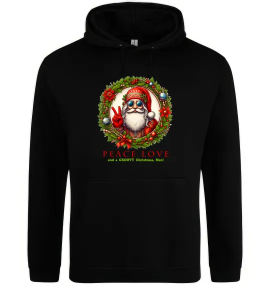 Жіноча толстовка (худі) Santa peace Чорний фото