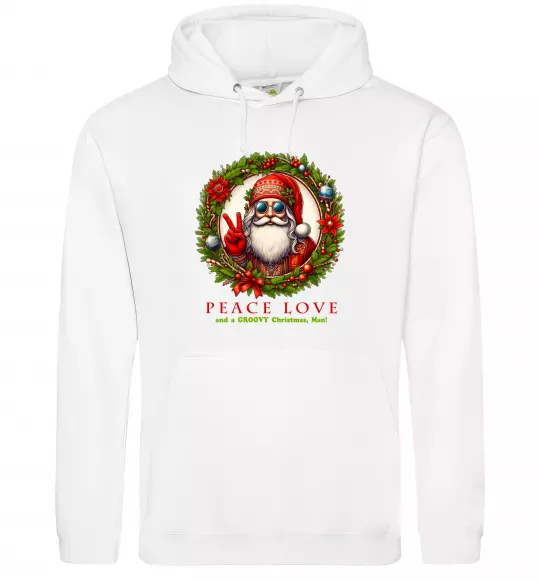 Жіноча толстовка (худі) Santa peace Білий фото