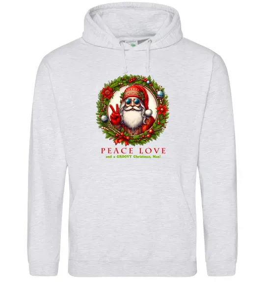 Жіноча толстовка (худі) Santa peace Сірий меланж фото