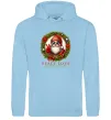 Женская толстовка (худи) Santa peace Голубой фото