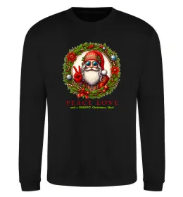 Свитшот Santa peace Черный фото