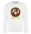 Світшот Santa peace Білий фото
