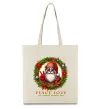 Еко-сумка Santa peace Бежевий Еко-сумка Santa peace Бежевий фото