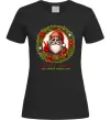 Женская футболка Santa peace Черный фото