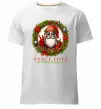 Чоловіча преміум футболка Santa peace Білий фото