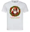Чоловіча футболка Santa peace Білий фото