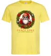 Чоловіча футболка Santa peace Лимонний фото