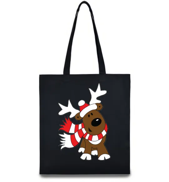 Эко-сумка STRIPED DEER Черный фото