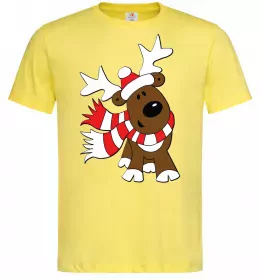 Чоловіча футболка STRIPED DEER Лимонний фото