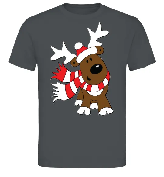 Мужская футболка STRIPED DEER Графит фото