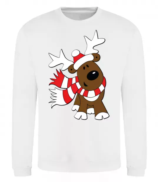 Світшот STRIPED DEER Білий фото