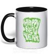 Чашка с цветной ручкой HAPPY NEW YEAR GRAFFITI Черный фото