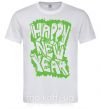 Чоловіча футболка HAPPY NEW YEAR GRAFFITI Білий фото