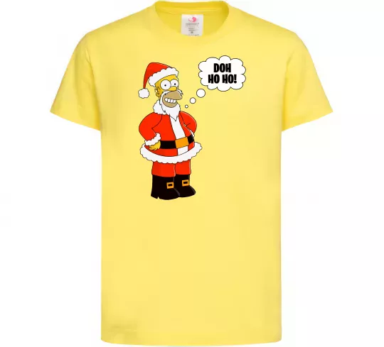 Детская футболка SIMPSON SANTA Лимонный фото