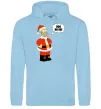 Жіноча толстовка (худі) SIMPSON SANTA Блакитний фото