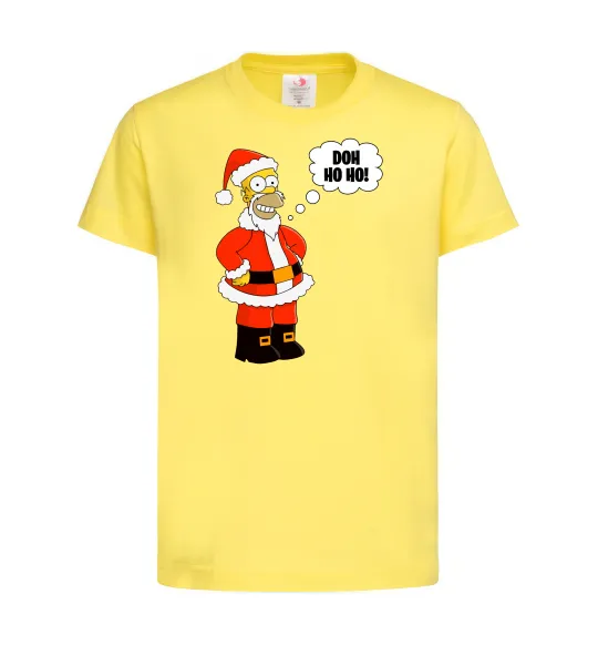 Дитяча футболка SIMPSON SANTA Лимонний фото