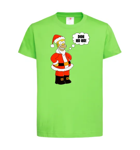 Дитяча футболка SIMPSON SANTA Лаймовий фото